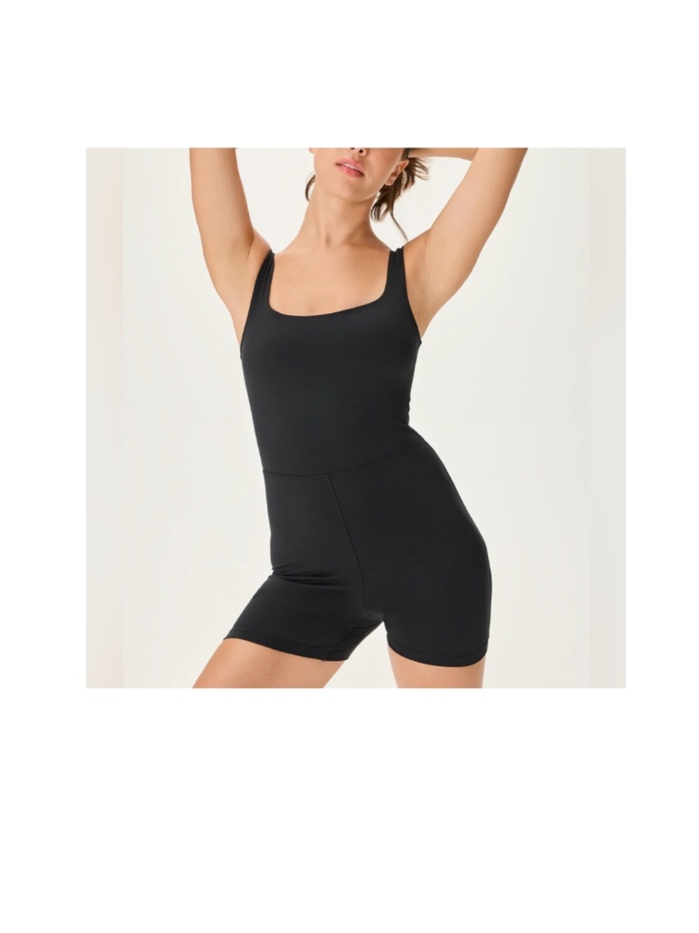 LIKE NEW Outdoor Voices black Freeform biker short romper